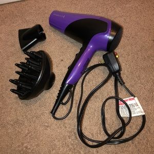 Purple and black Hair blow dryer